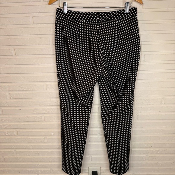 J. McLaughlin Black and White Cosmo Gingham Stretch Slacks, Women’s Size 4 - Picture 8 of 9
